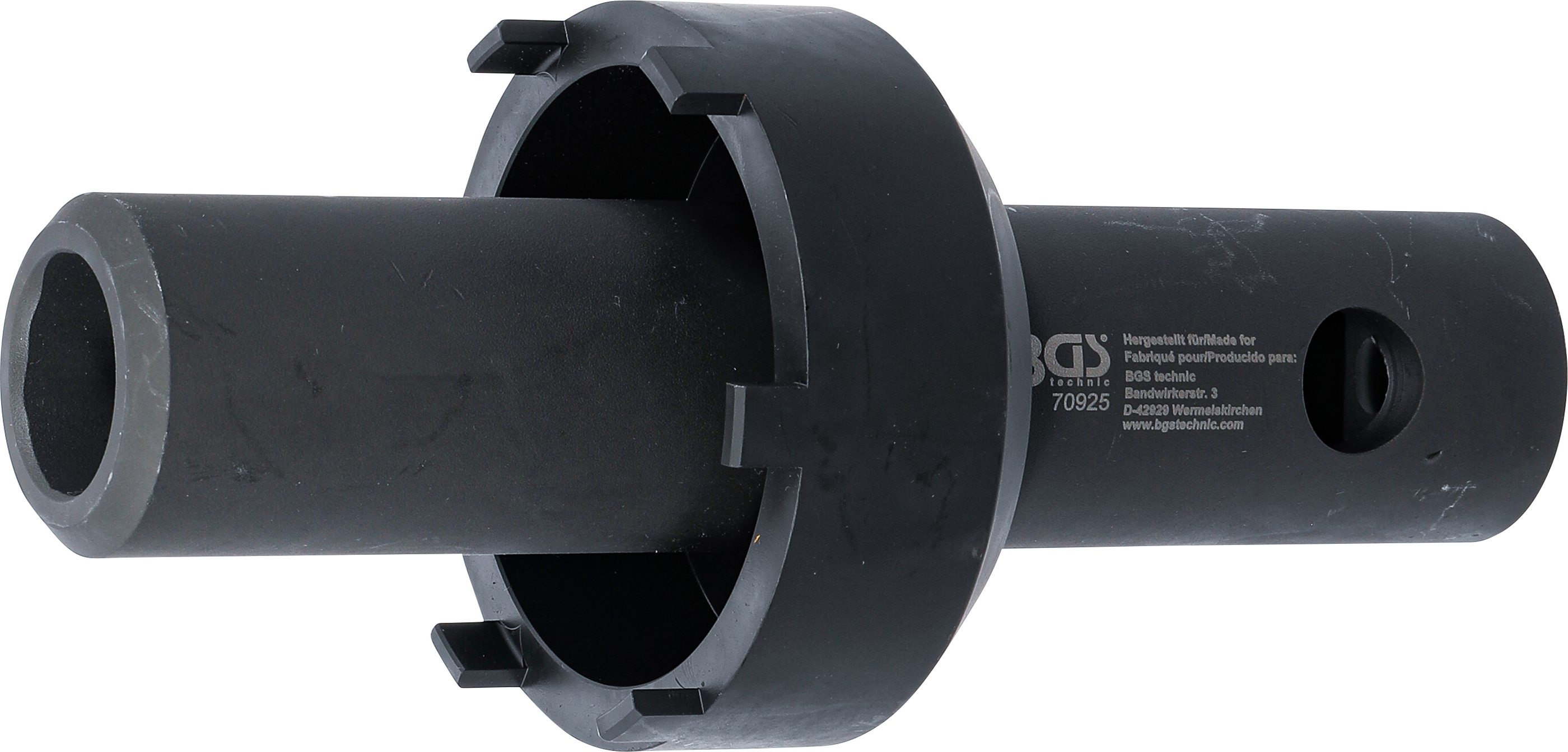 BGS Hinterachs-Nutmuttern-Schlüssel | Zapfen außen liegend | für Mercedes-Benz | SW 92 mm