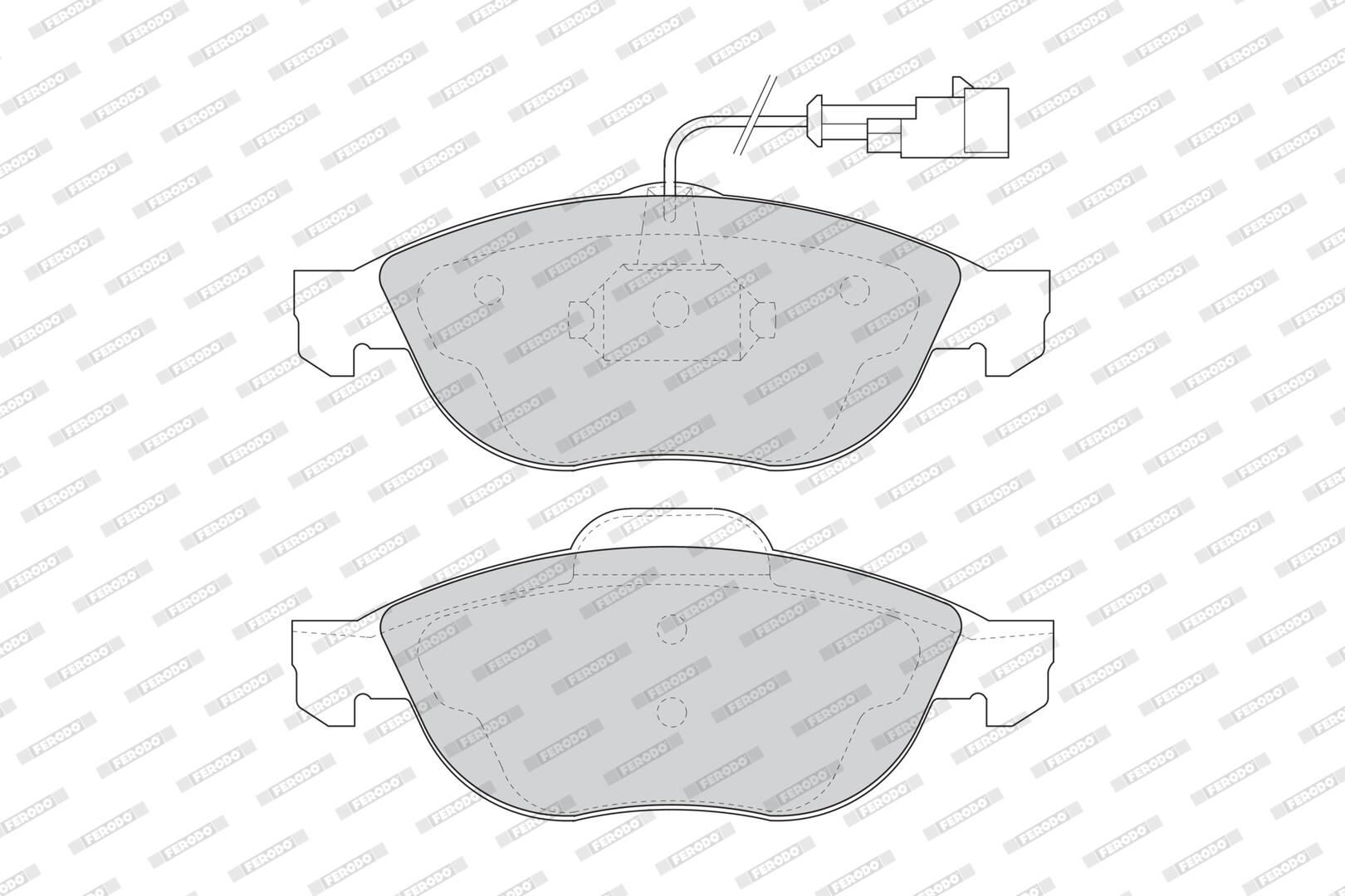 Bremsbelagsatz, Scheibenbremse