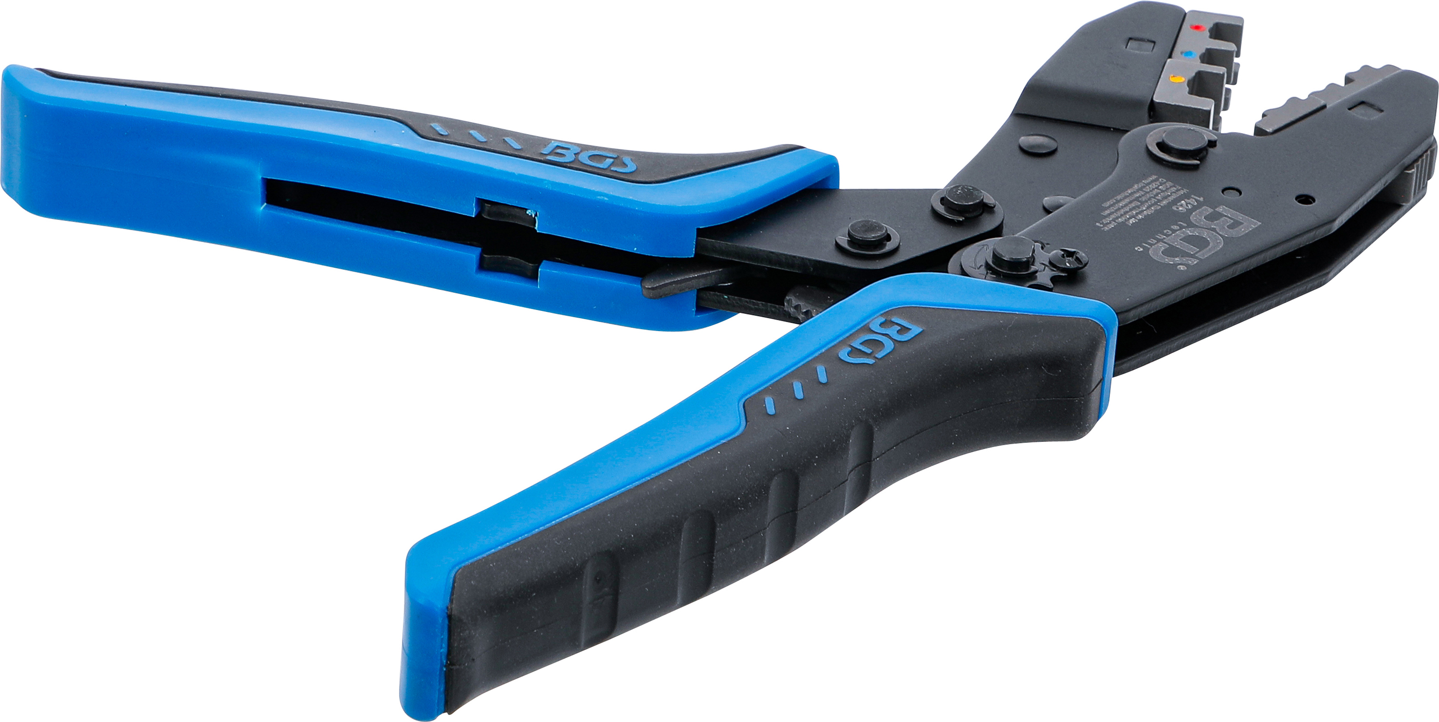 BGS Kabelschuhzange mit Ratschenfunktion | für isolierte Kabelverbinder 0,5 - 6 mm²