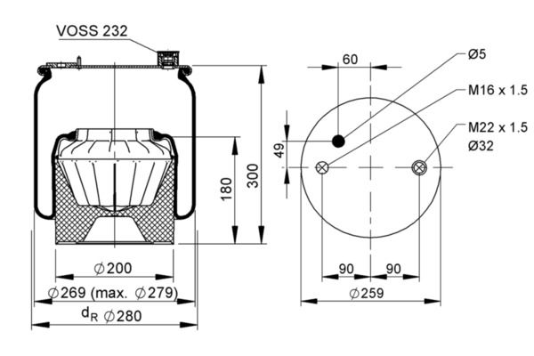 Federbalg, Luftfederung
