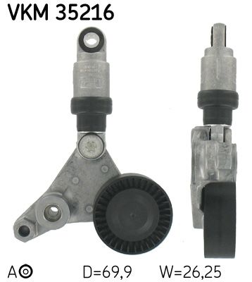 Riemenspanner, Keilrippenriemen VKM 35216 “SKF 70 mm, 26 mm”