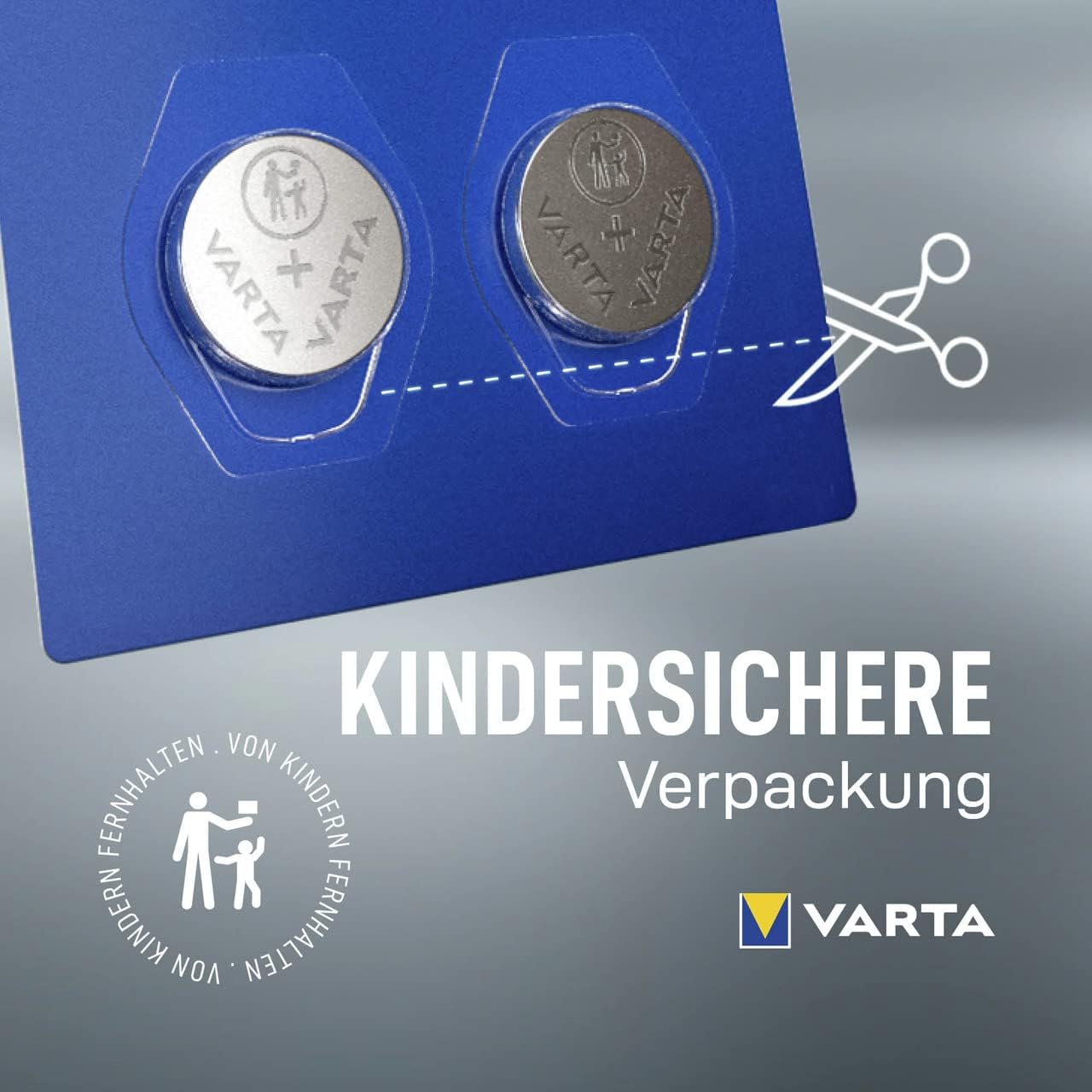VARTA Batterien Knopfzelle CR2016 Lithium Coin 3V für elektronische Kleingeräte Autoschlüssel Fernbedienungen Waagen