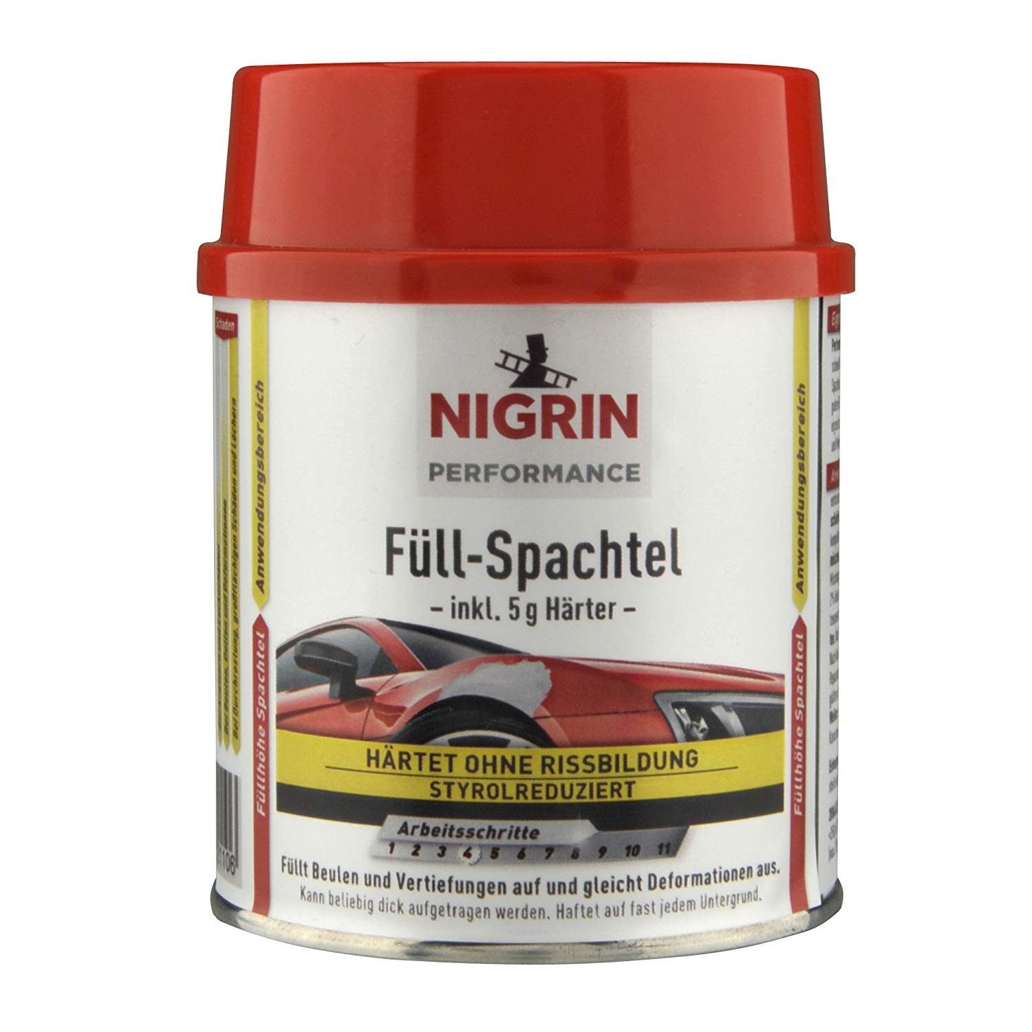 Nigrin Performance Füll Spachtel inklusive Härter 250 gr