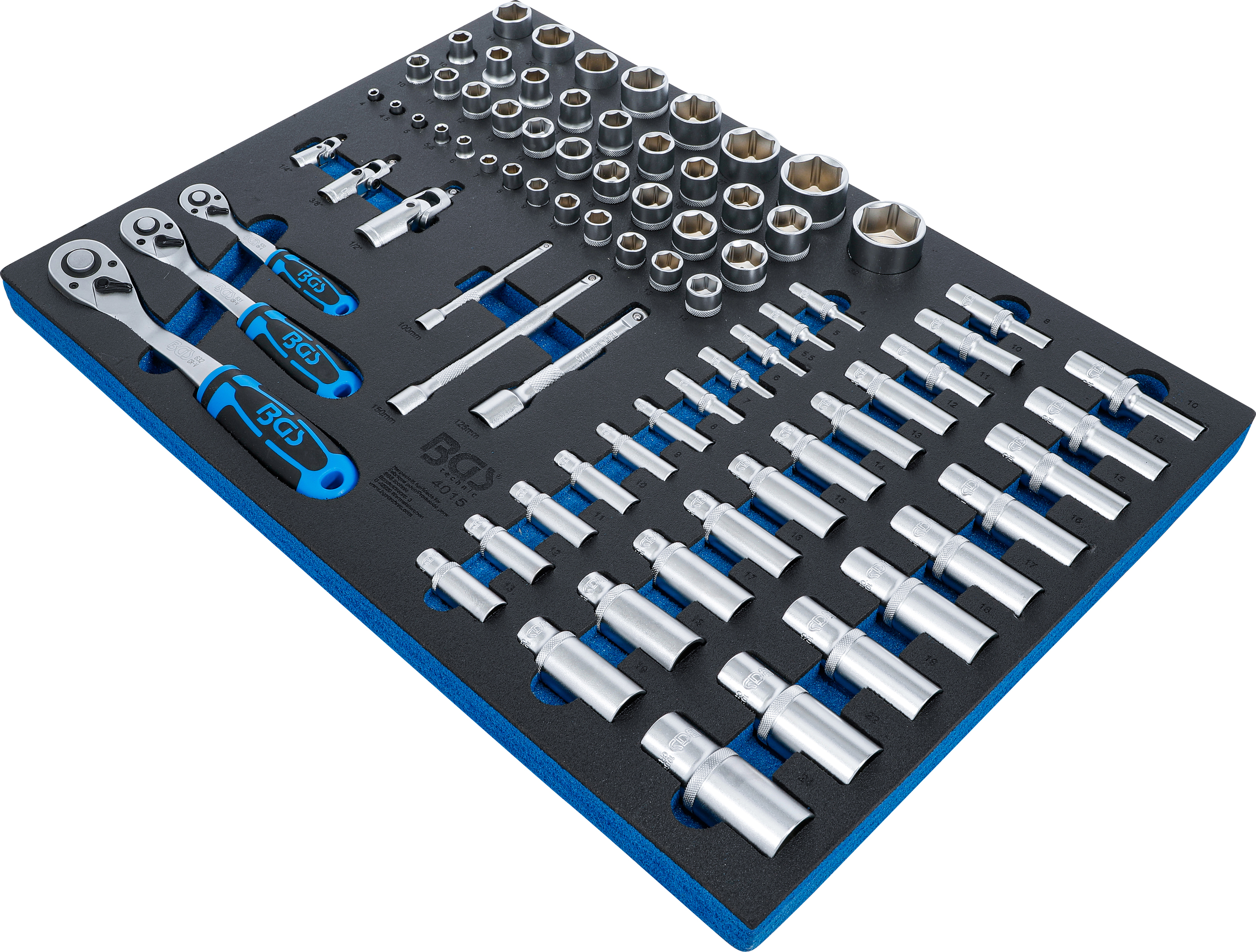 BGS Werkstattwageneinlage 3/3: Steckschlüssel-Satz | 80-tlg.