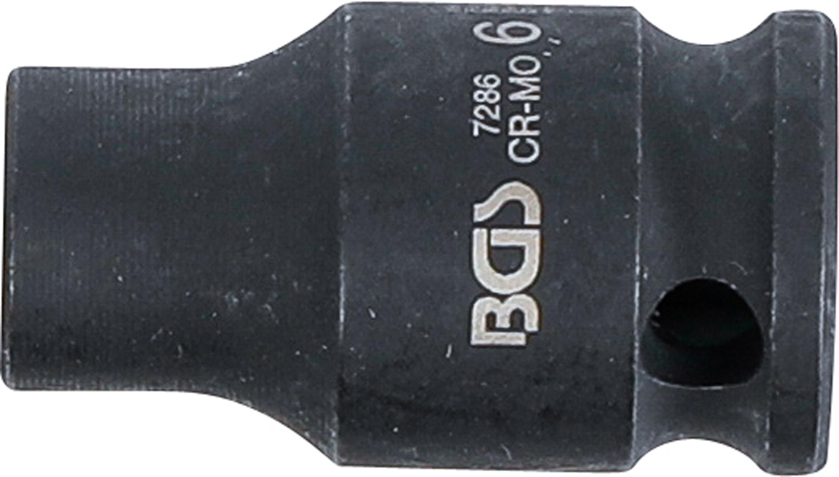 BGS Kraft-Steckschlüssel-Einsatz Sechskant | Antrieb Innenvierkant 6,3 mm (1/4") | SW 6 mm