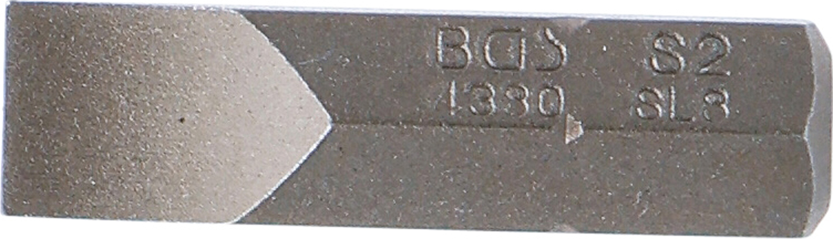 BGS Bit | Länge 30 mm | Antrieb Außensechskant 8 mm (5/16") | Schlitz 8 mm