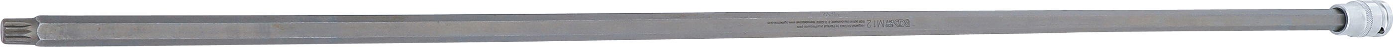 BGS Bit-Einsatz | Länge 800 mm | Antrieb Innenvierkant 12,5 mm (1/2") | Innenvielzahn (für XZN) M12 | für VAG