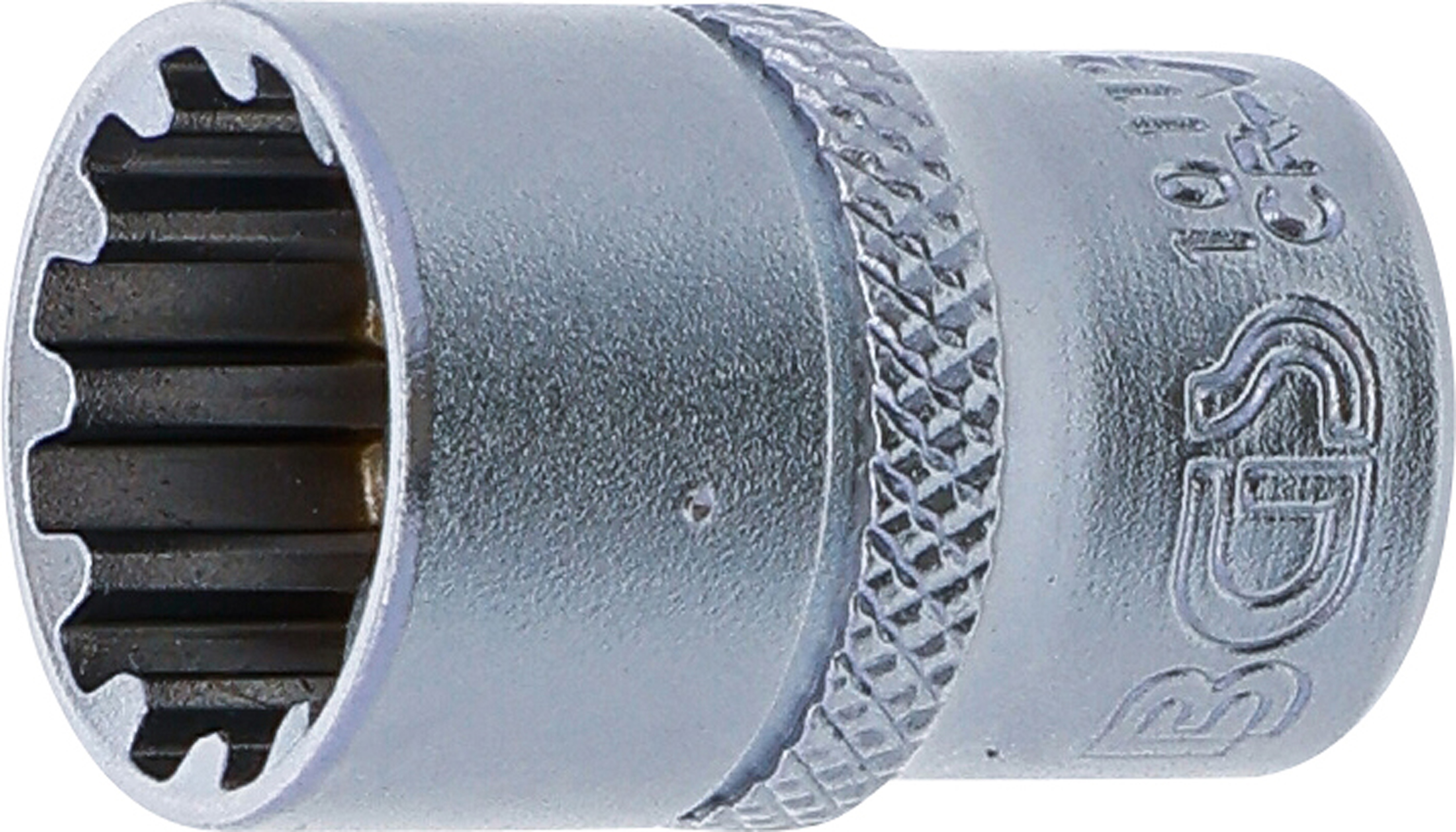 BGS Steckschlüssel-Einsatz Gear Lock | Antrieb Innenvierkant 6,3 mm (1/4") | SW 12 mm
