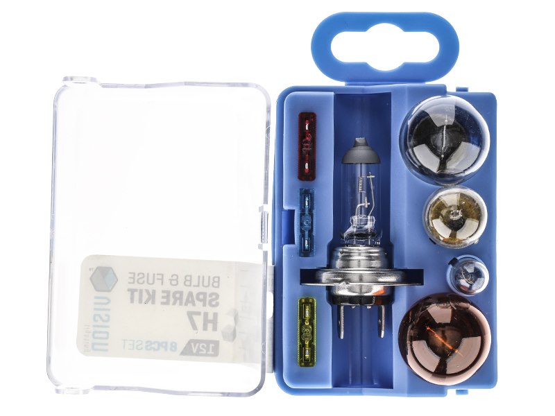 Vision Lampenbox H7 Halogen Ersatzlampe und Sicherungen Set 8tlg