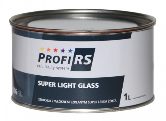 Profirs 0RS006 Super Light Glasfaserspachtel Spachtel mit Härter Gelb 1 Liter