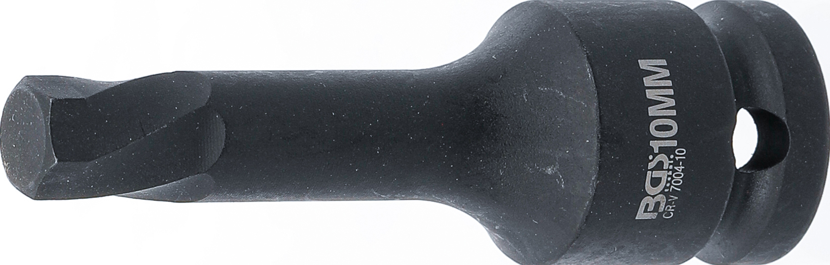 BGS Schraubenausdreher | Antrieb Innenvierkant 12,5 mm (1/2") | für defekten Innensechskant 10 mm