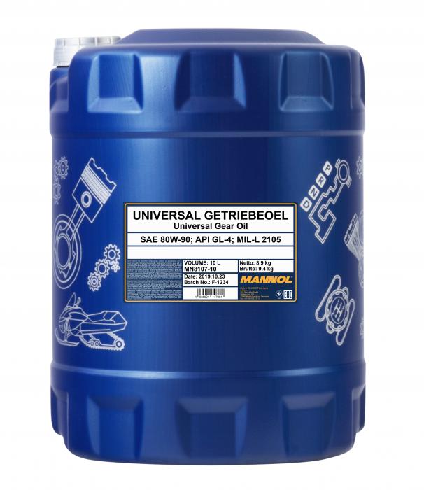 80W-90 Mannol 8107 Universal Getriebeöl 10 Liter