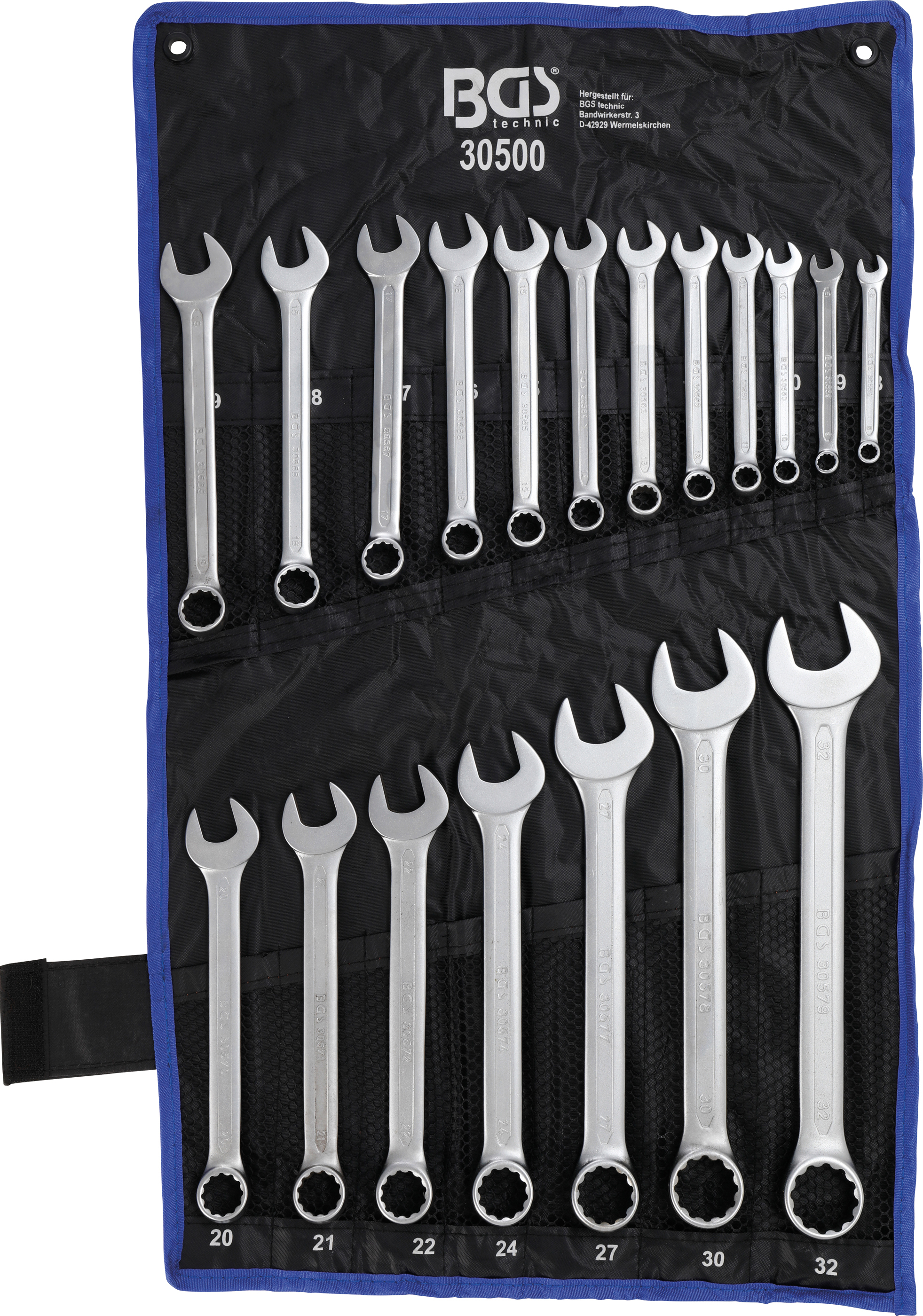 BGS Maul-Ringschlüssel-Satz | SW 8 - 32 mm | 19-tlg.