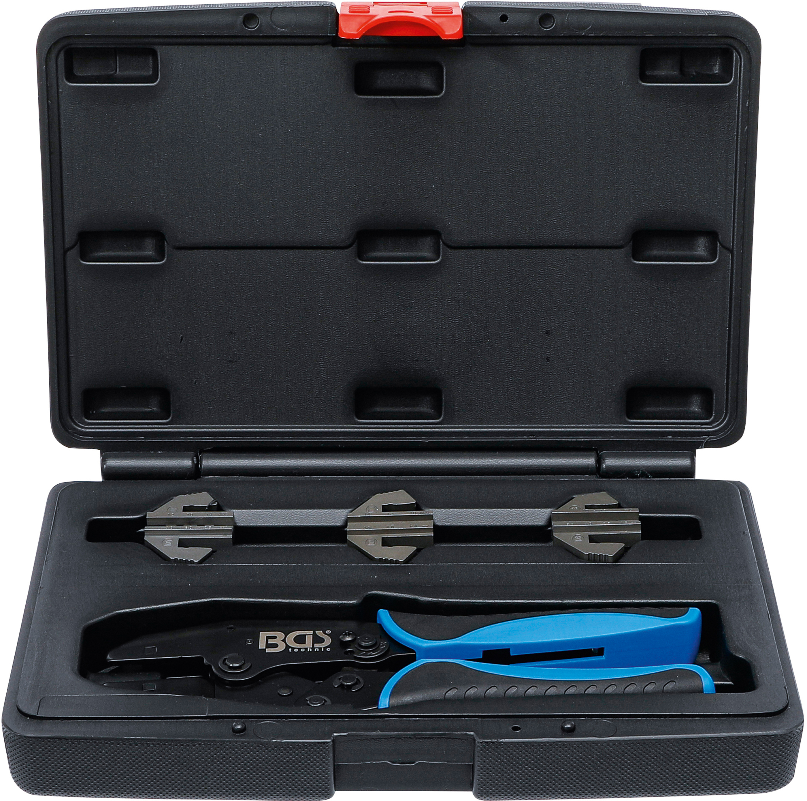 BGS Crimpzangen-Satz | mit 3 Paar Backen | für Solar-Steckverbindungen MC3 / MC4 / Tyco