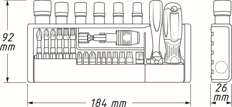 Set, Schraubendreher-Einsatz (Bits)