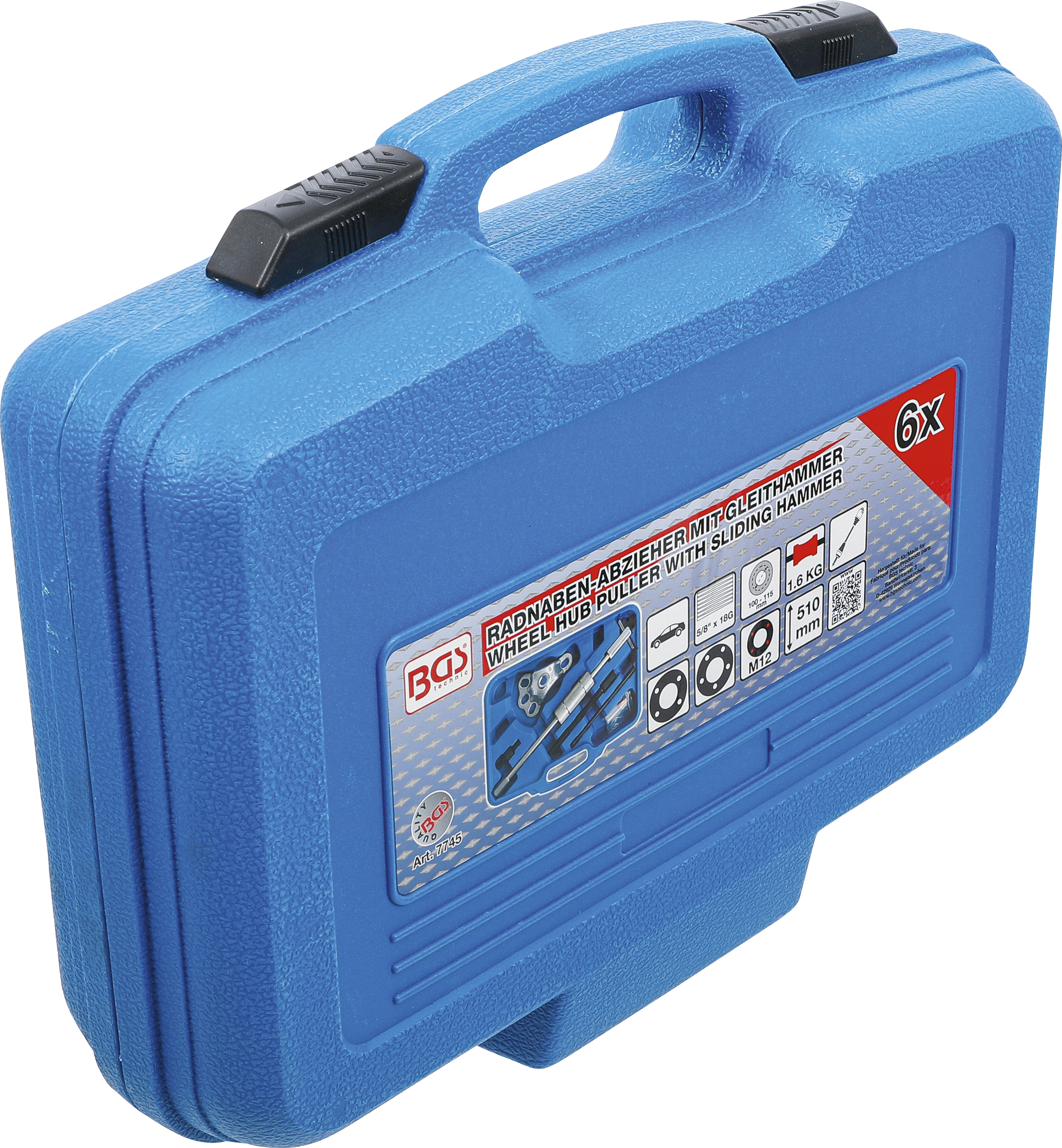 BGS Radnaben-Abzieher mit Gleithammer | 6-tlg.
