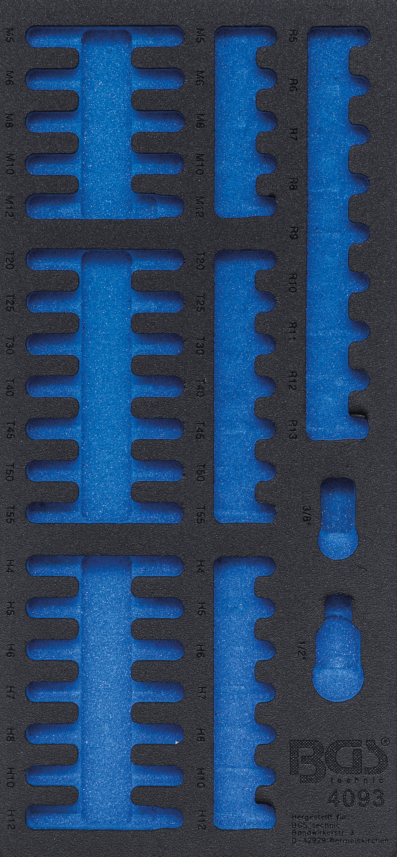 BGS Werkstattwageneinlage 1/3 | leer | für Art. 4093