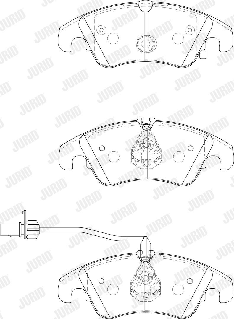 Bremsbelagsatz, Scheibenbremse