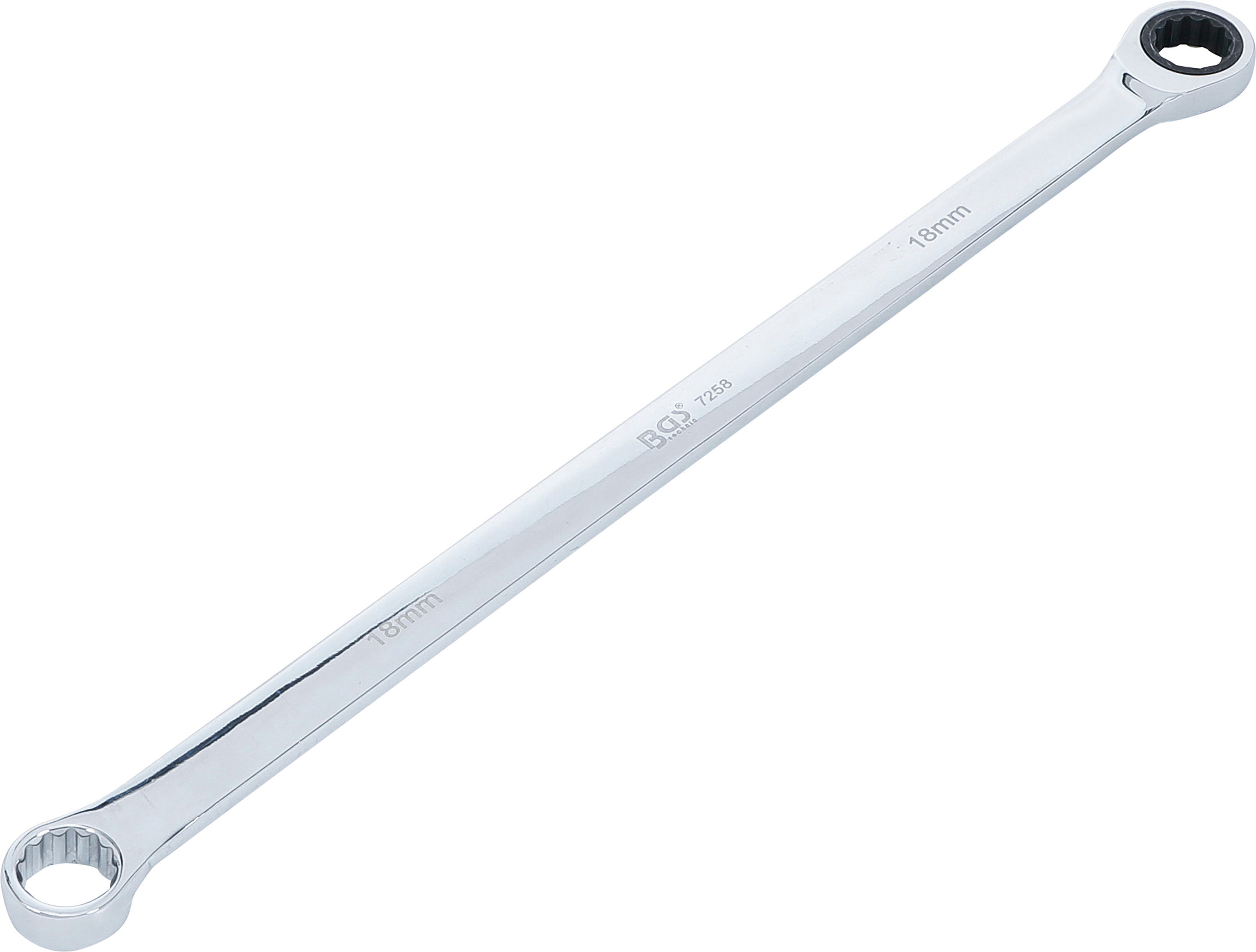 BGS Ratschenring- und Ringschlüssel | extra lang | SW 18 mm