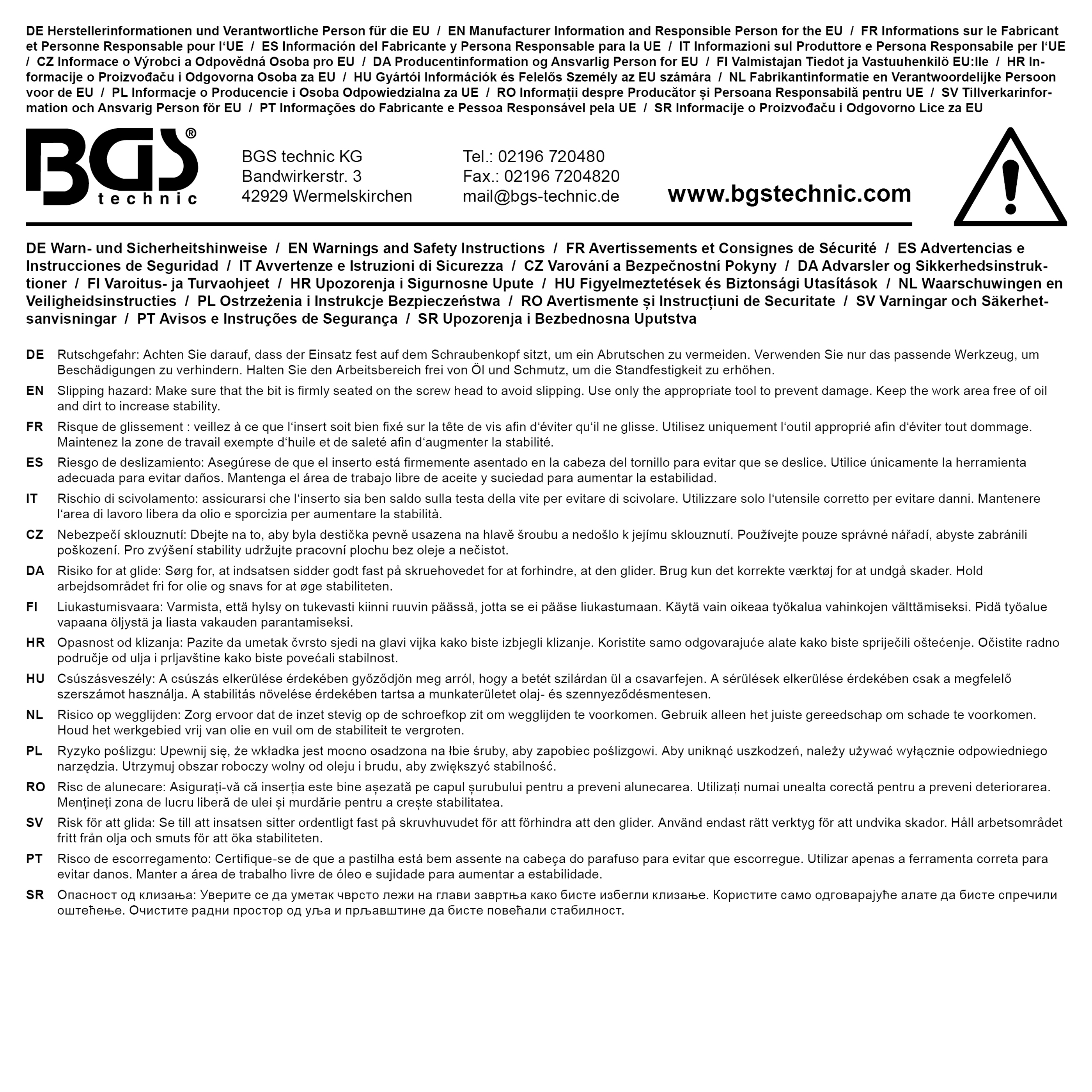 BGS Steckschlüssel-Einsatz Gear Lock | Antrieb Innenvierkant 10 mm (3/8") | SW 10 mm