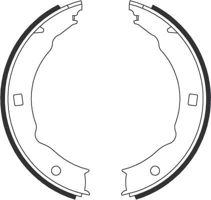 Bremsbackensatz, Feststellbremse