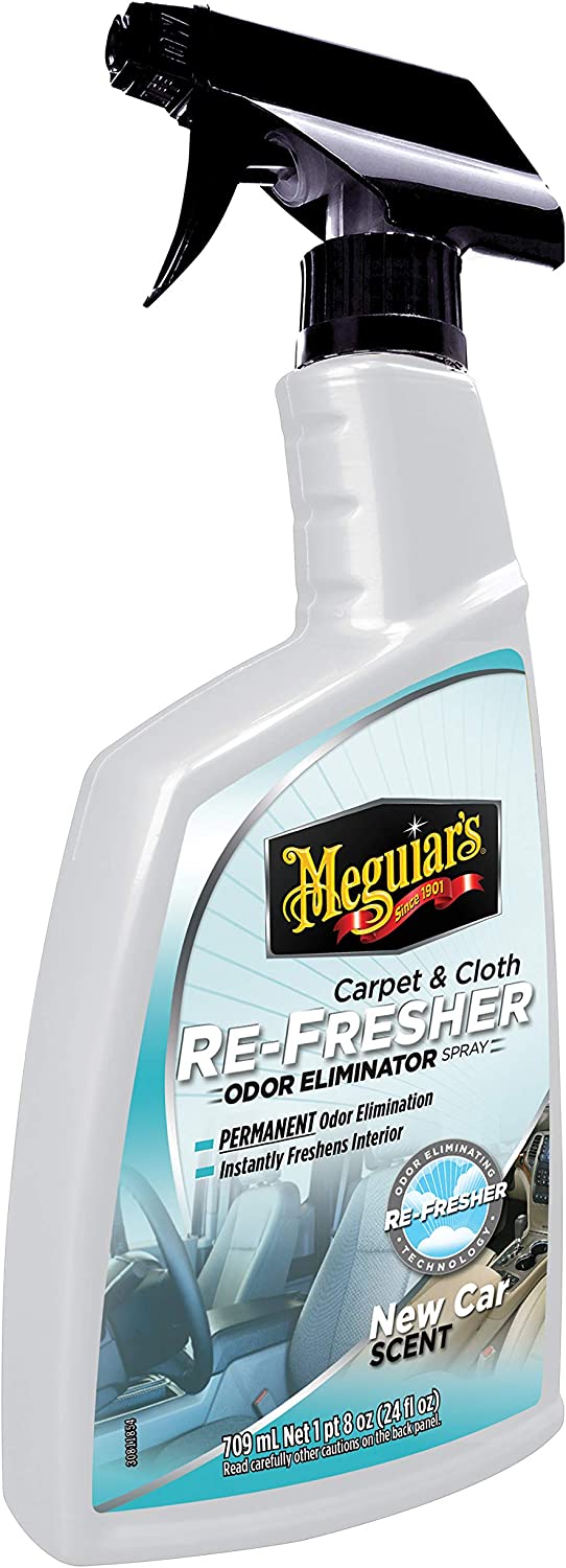 Meguiars Carpet & Cloth Re-Fresher Odor Eliminator Spray New Car 709 ml