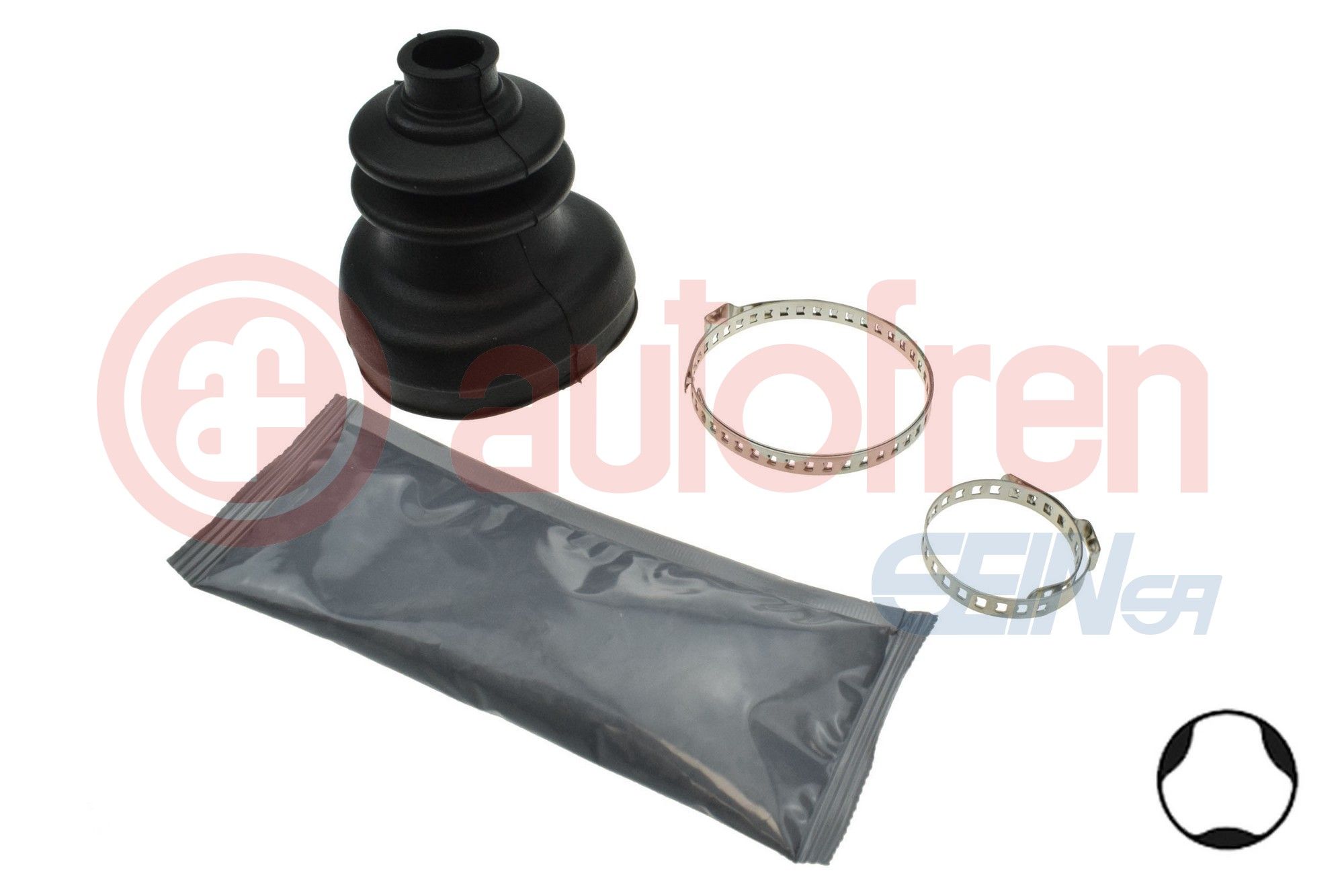 Faltenbalgsatz, Antriebswelle