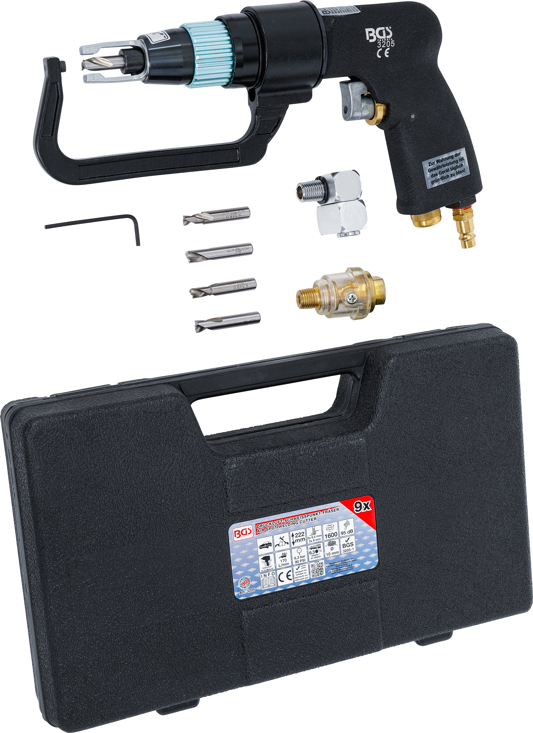 BGS Druckluft-Schweisspunkt-Fräser