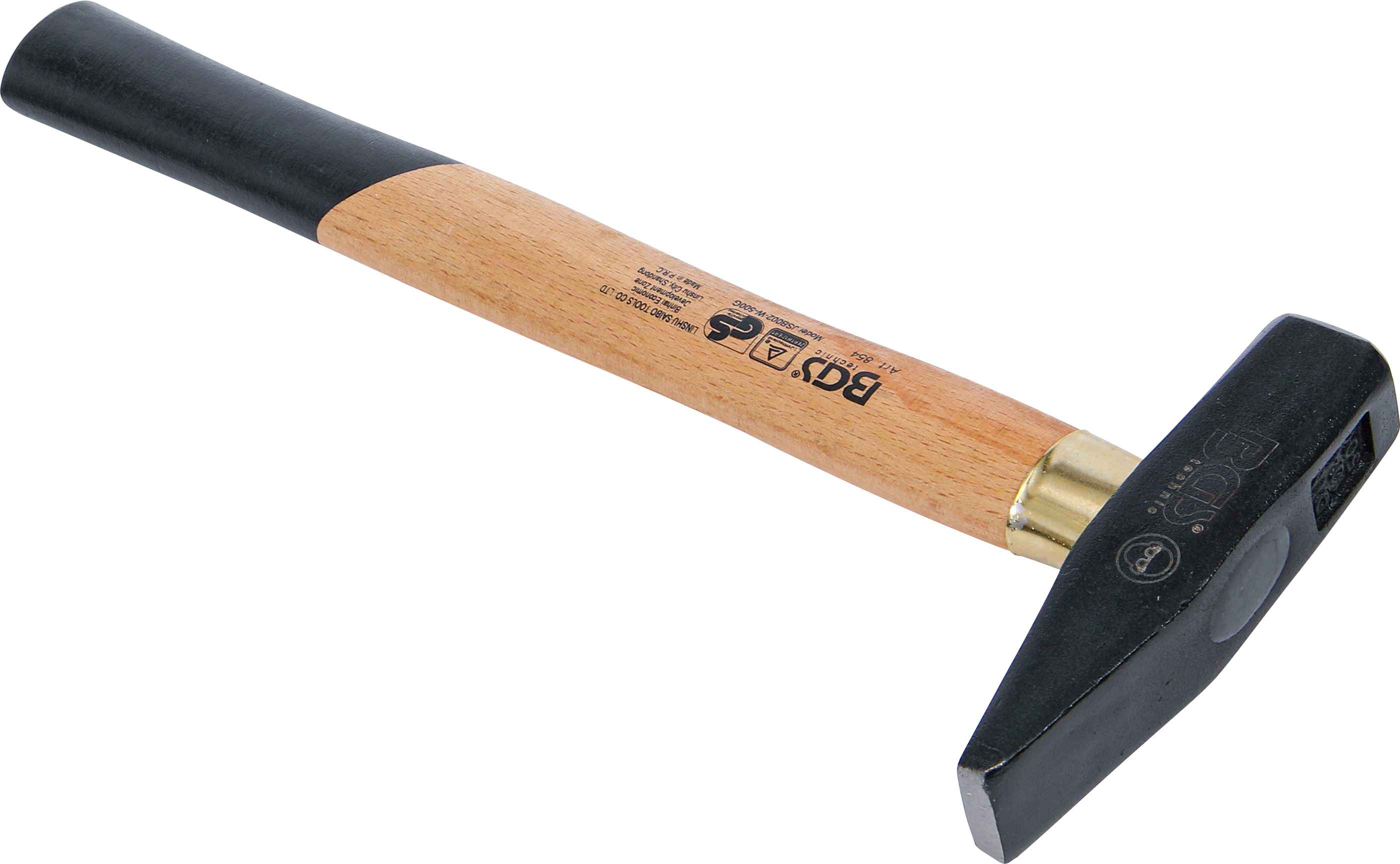 BGS Schlosserhammer | Holz-Stiel | DIN 1041 | 500 g