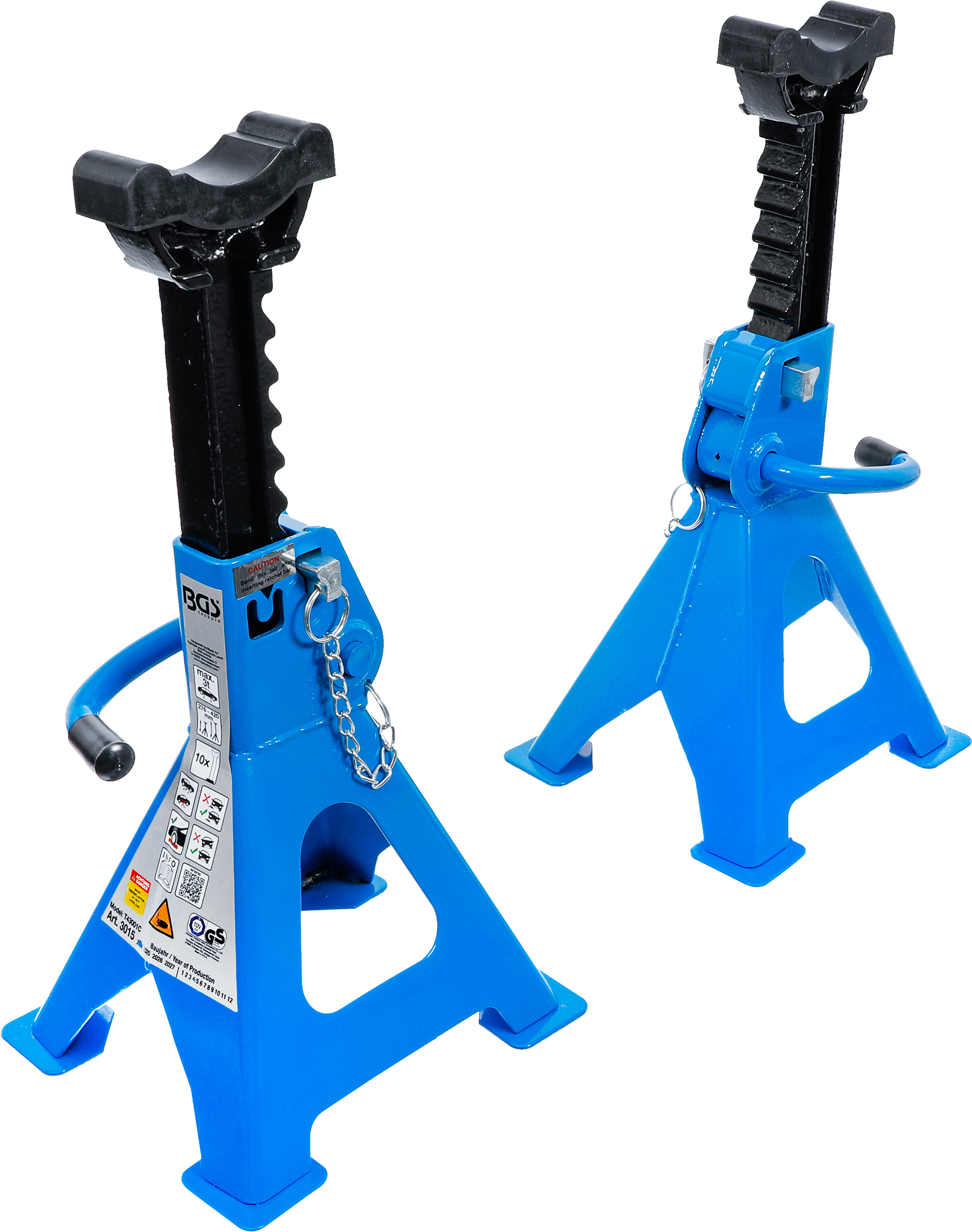 BGS Unterstellböcke | Traglast 3000 kg / Paar | Hub 276 - 420 mm | 1 Paar