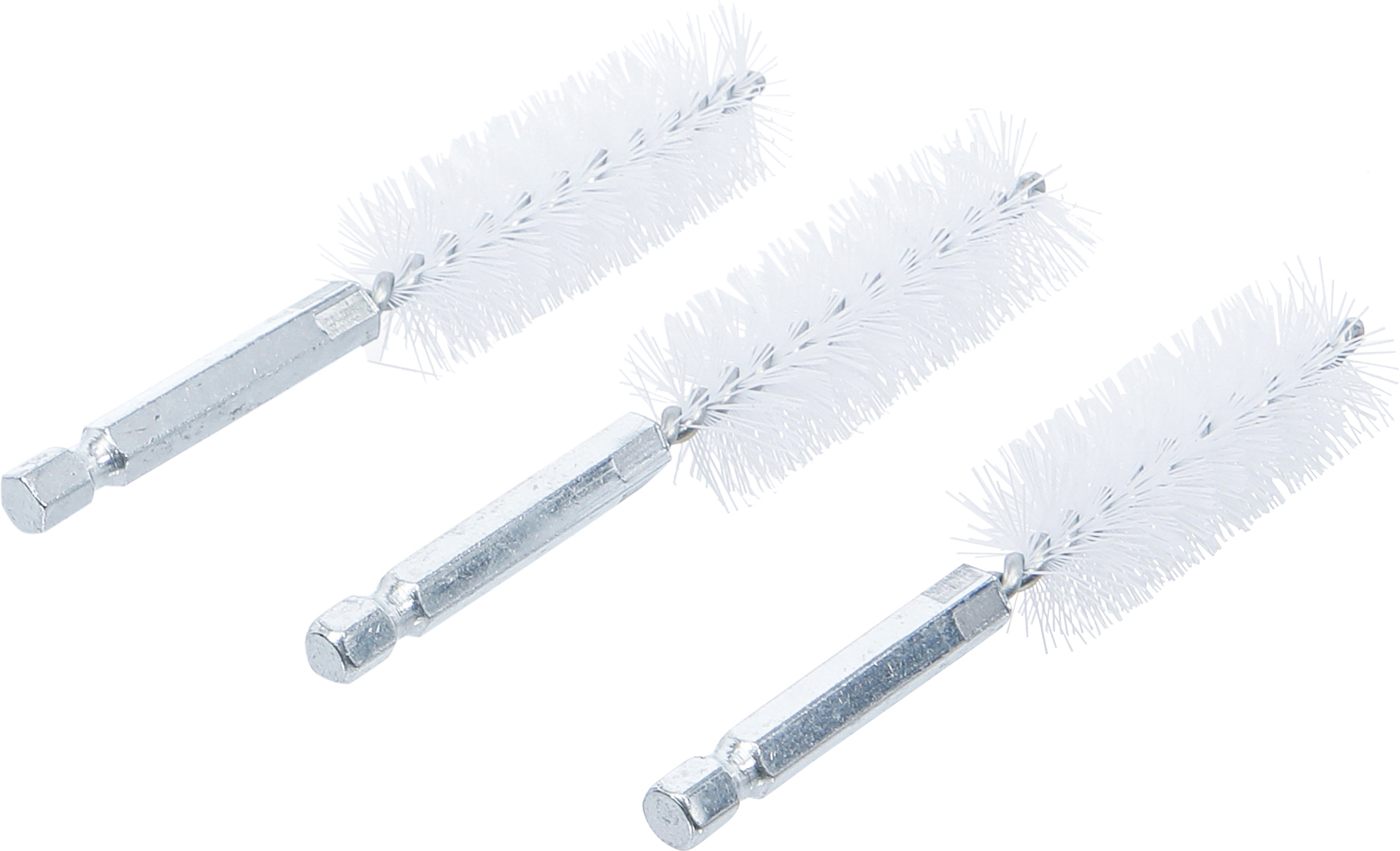 BGS Nylonbürste | 19 mm | Antrieb Außensechskant 6,3 mm (1/4") | 3-tlg.