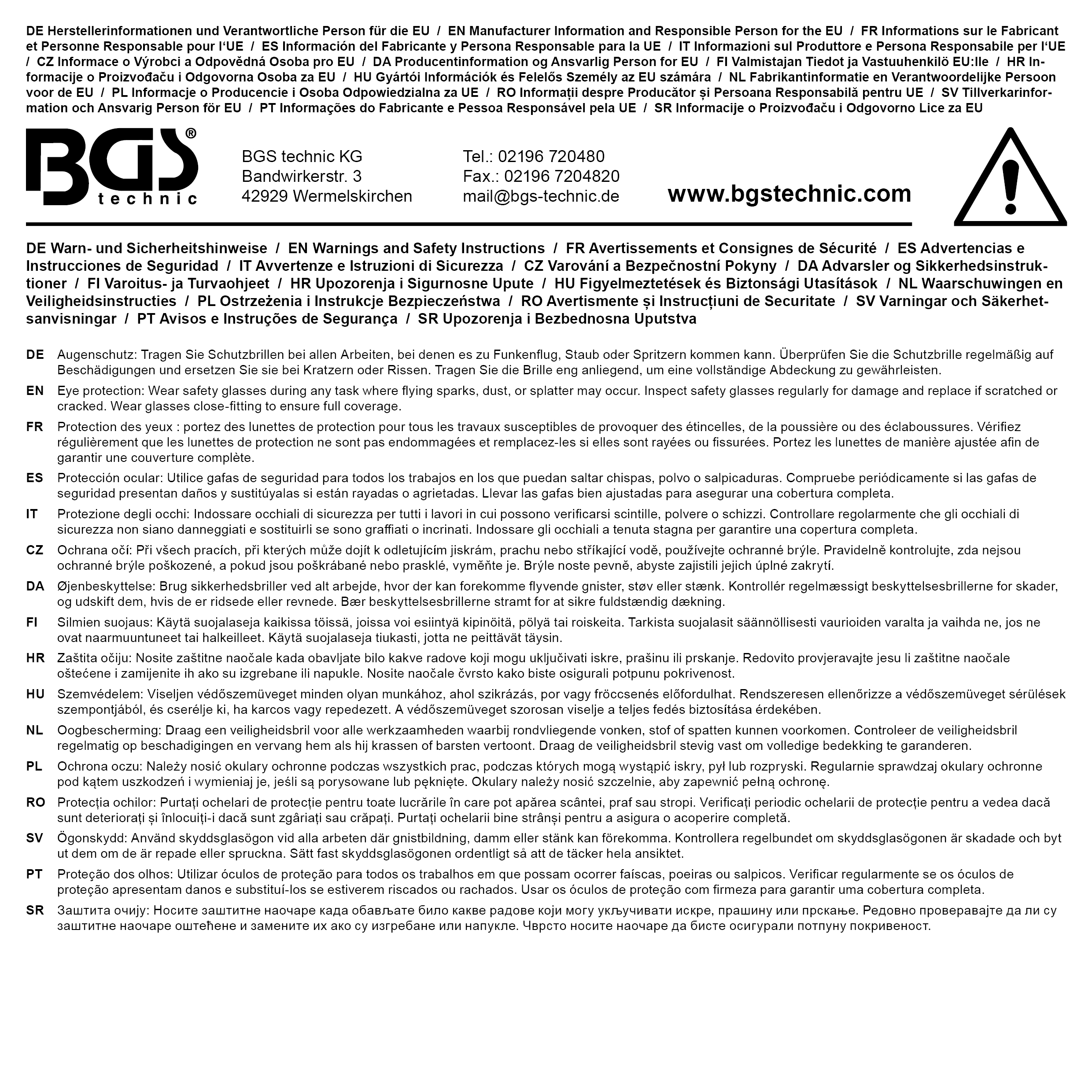 BGS Gesichtsschutzschild | transparent