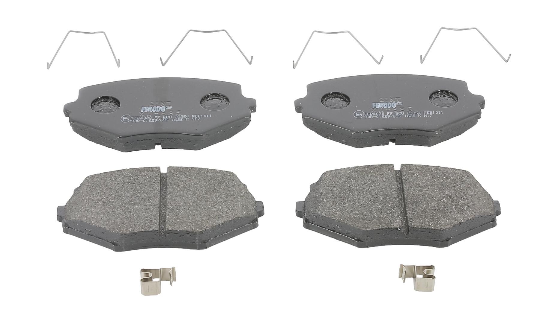 Bremsbelagsatz, Scheibenbremse