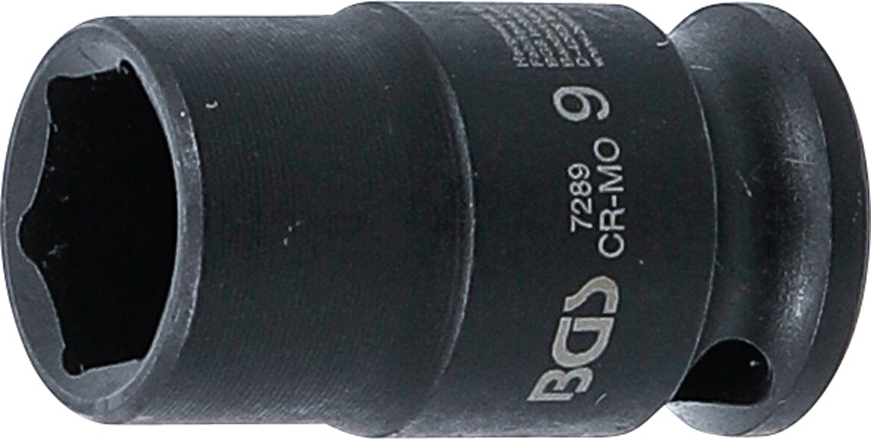 BGS Kraft-Steckschlüssel-Einsatz Sechskant | Antrieb Innenvierkant 6,3 mm (1/4") | SW 9 mm