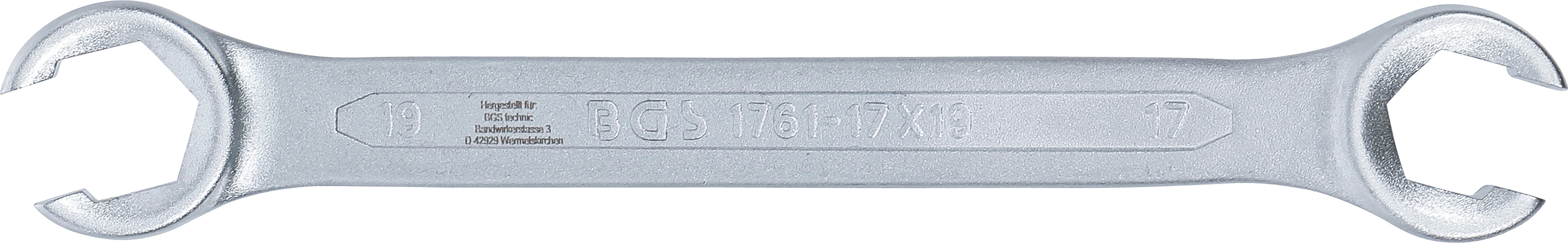 BGS Offener Doppel-Ringschlüssel | SW 17 x 19 mm