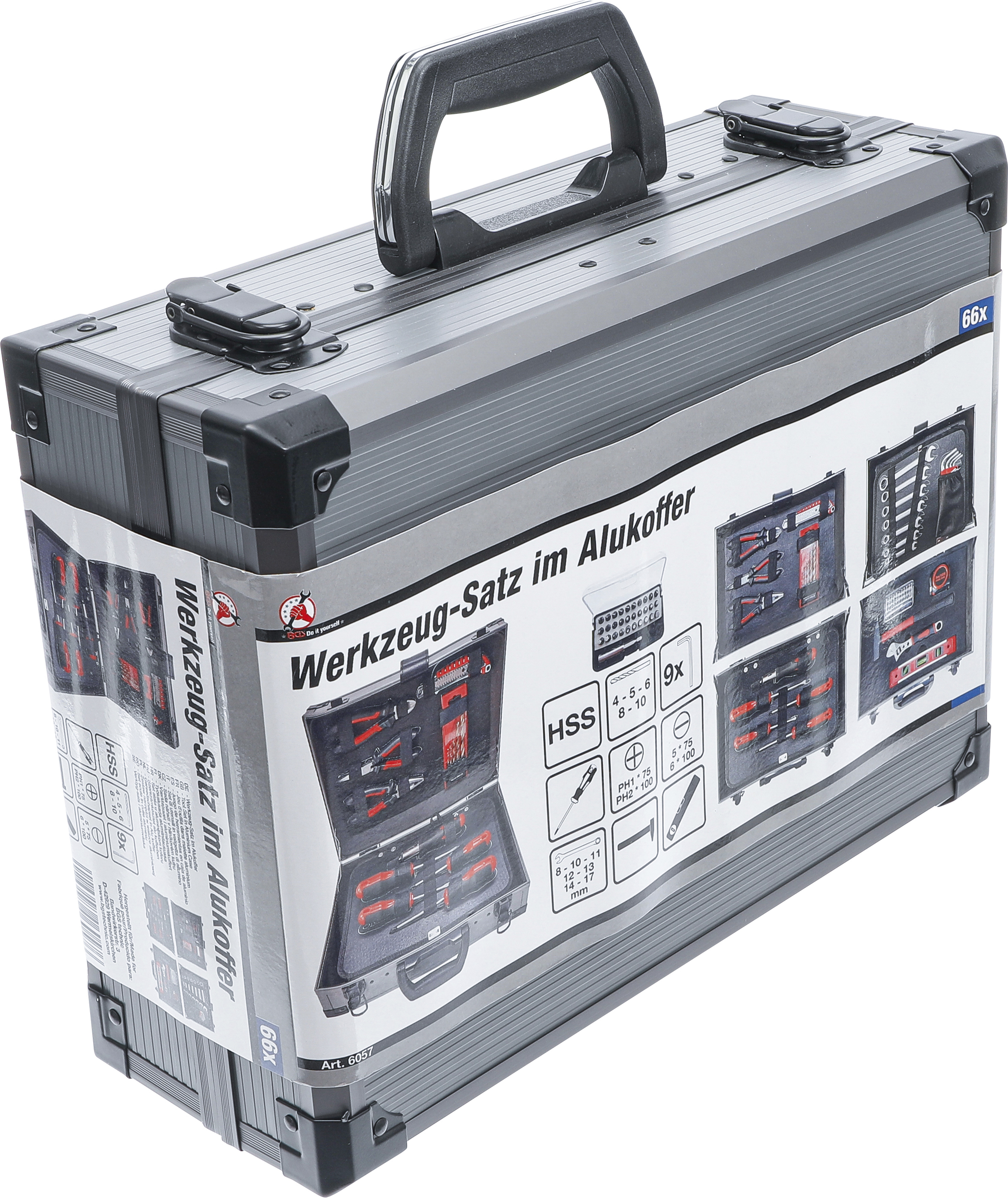 BGS Werkzeug-Satz im Alukoffer | mit 66 Werkzeugen