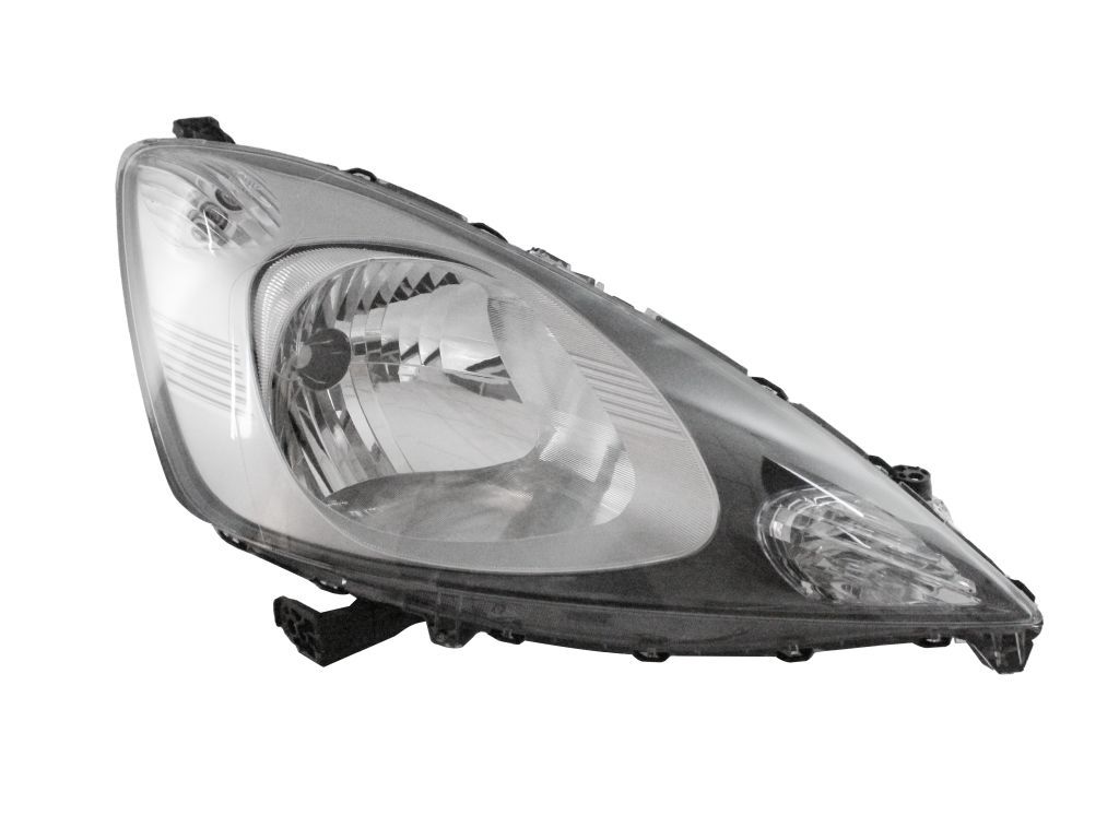 Scheinwerfer R (H4, Manuell, elektrisch, ohne motor, einsatzfarbe: schwarz) passt zu: HONDA JAZZ III 07.08-01.11