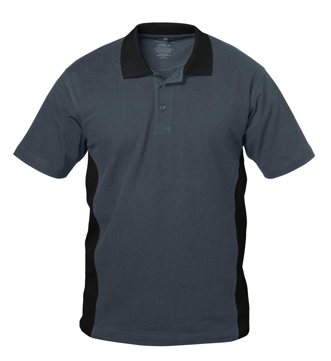 Elysee Polo Pique Shirt Granada grau schwarz