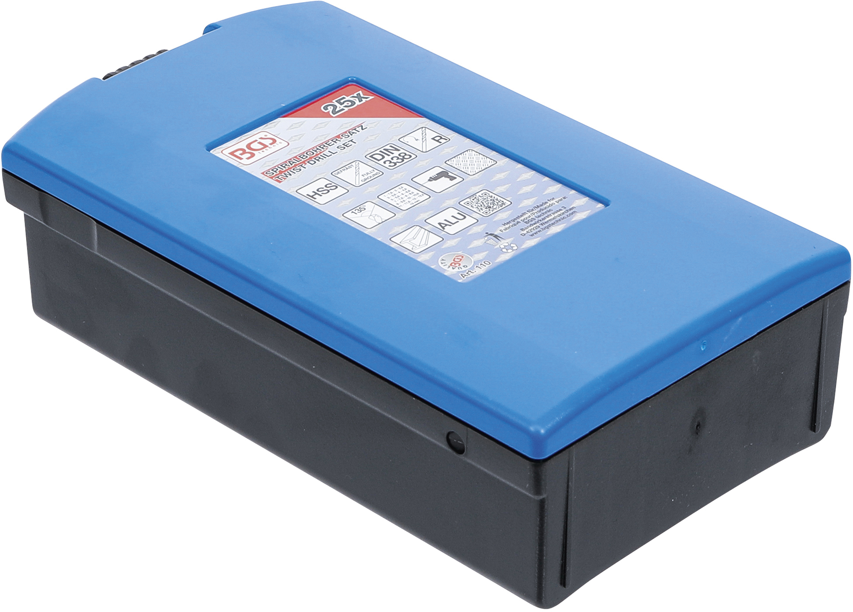 BGS HSS-Spiralbohrer-Satz | 1 - 13 mm | 25-tlg.