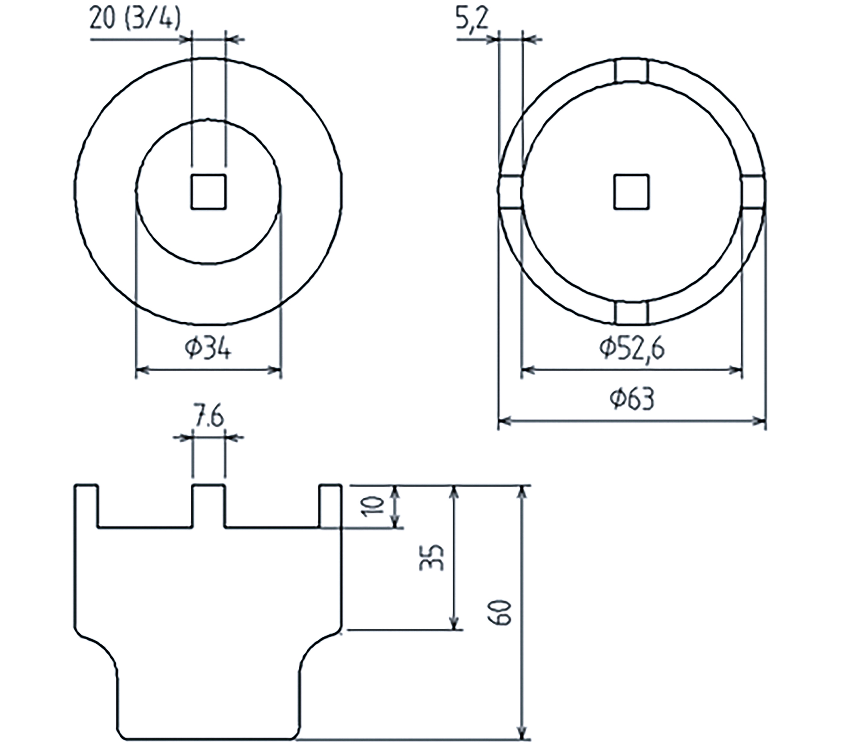 BGS Traggelenk-Zapfenschlüssel | für Mercedes-Benz M-Klasse