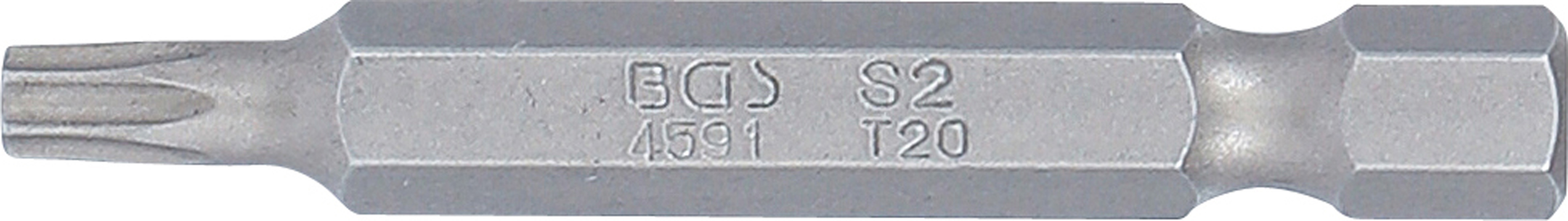 BGS Bit | Länge 50 mm | Antrieb Außensechskant 6,3 mm (1/4") | T-Profil (für Torx) T20