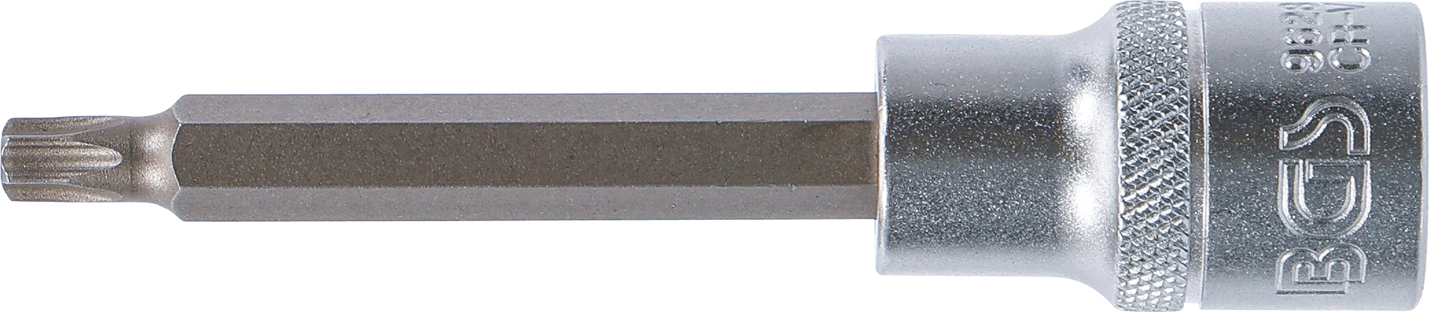 BGS Bit-Einsatz | Länge 100 mm | Antrieb Innenvierkant 12,5 mm (1/2") | T-Profil (für Torx) T35