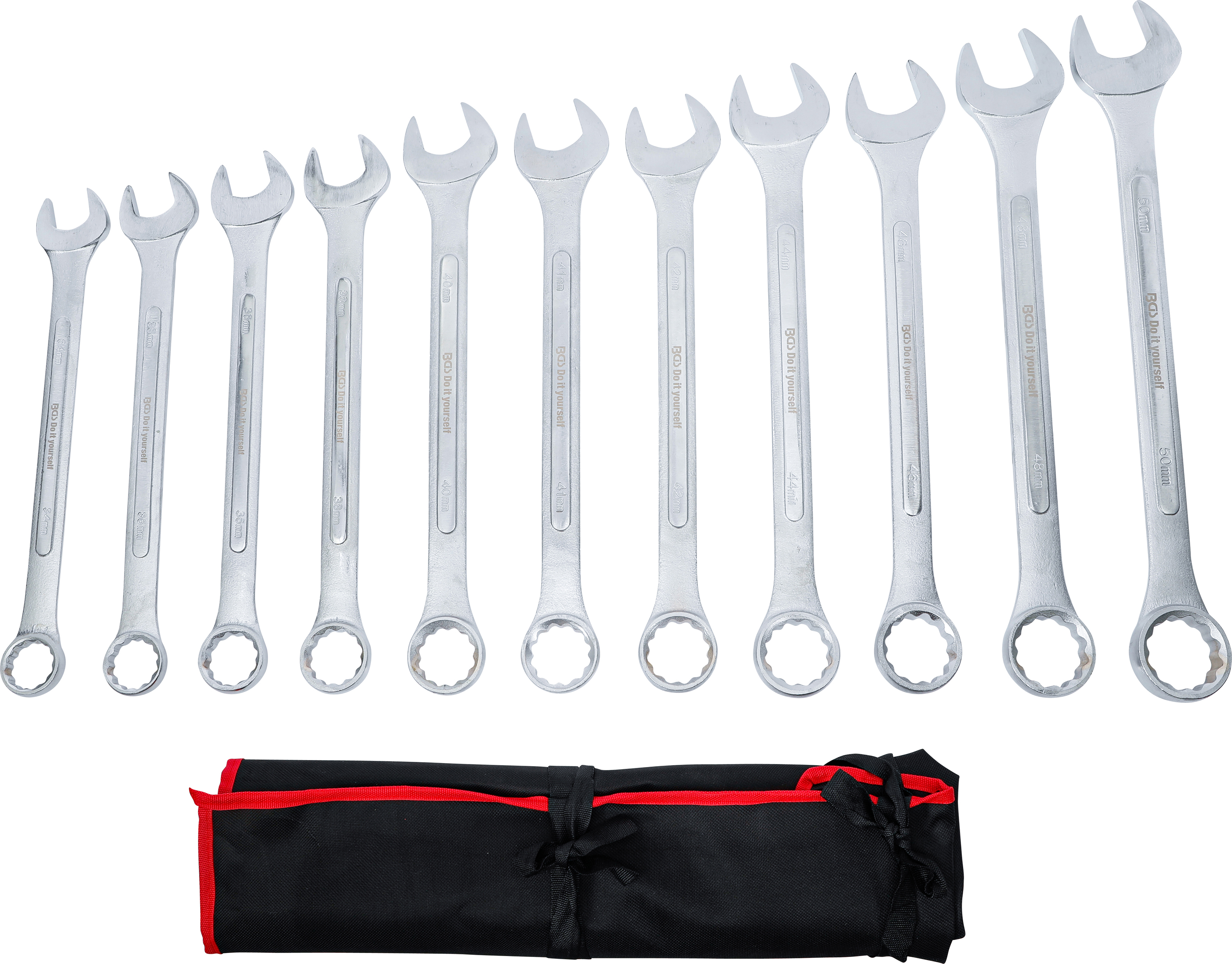 BGS Maul-Ringschlüssel-Satz | XXL | SW 34 - 50 mm | 11-tlg.