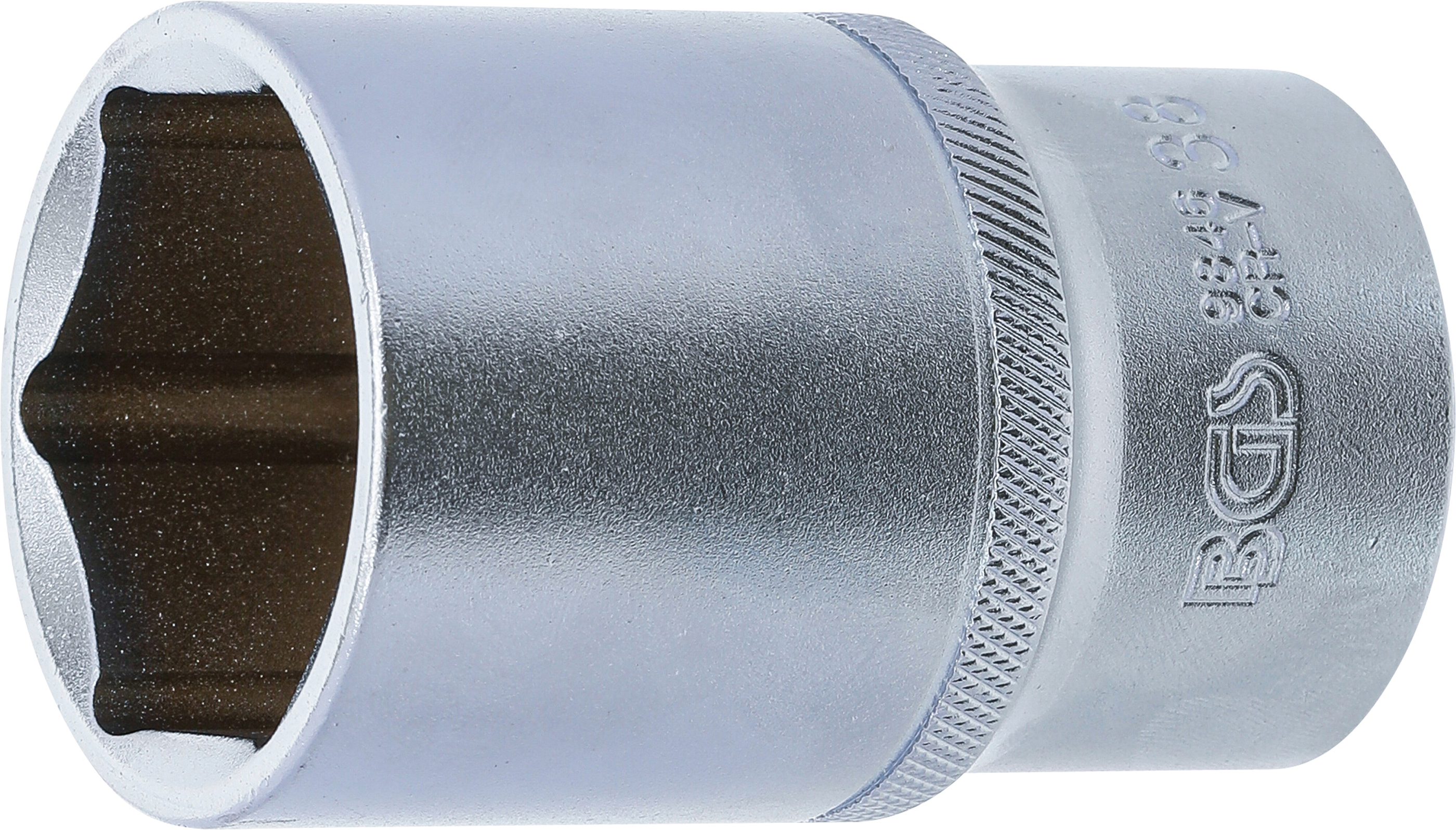 BGS Steckschlüssel-Einsatz Sechskant, tief | Antrieb Innenvierkant 12,5 mm (1/2") | SW 38 mm