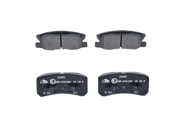 Bremsbelagsatz, Scheibenbremse