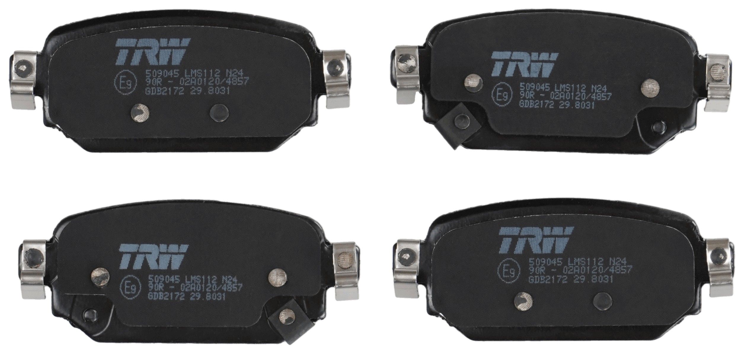 Bremsbelagsatz, Scheibenbremse