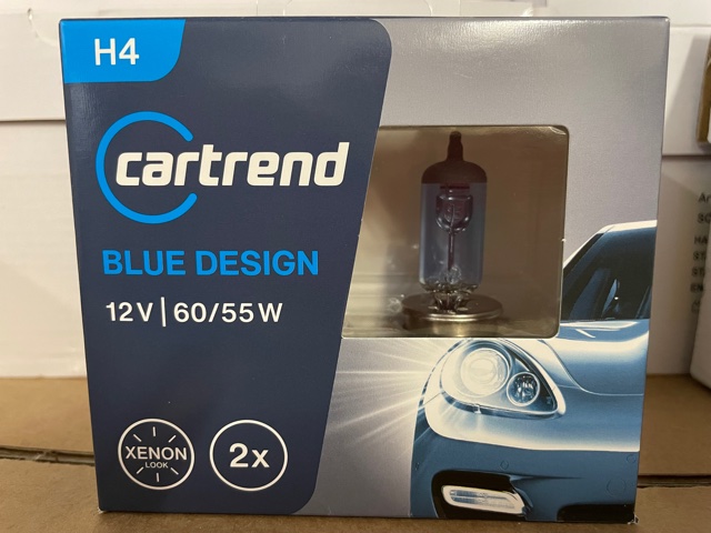 Cartrend H4 Autolampe XENON Blue Design 12V 55W Doppelpack