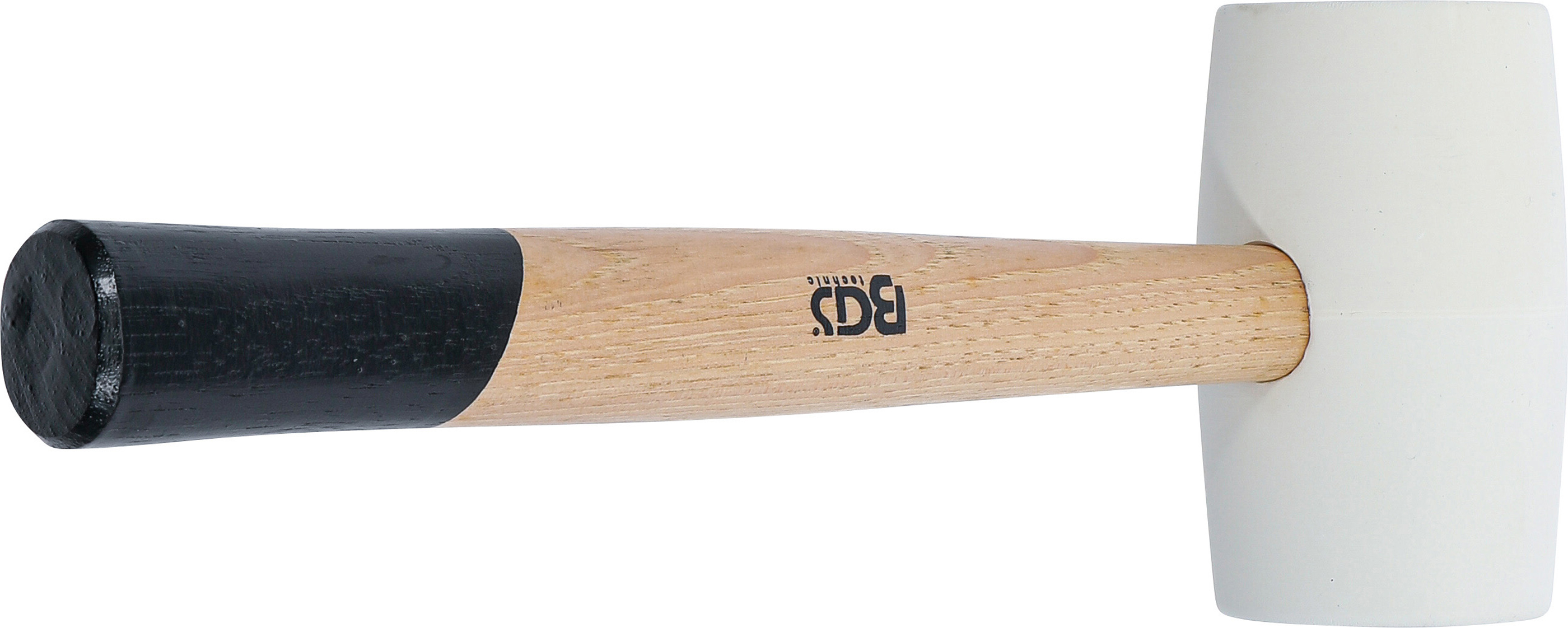 BGS Gummihammer | Hickory-Stiel | weißer Kopf | Ø 64 mm | 750 g