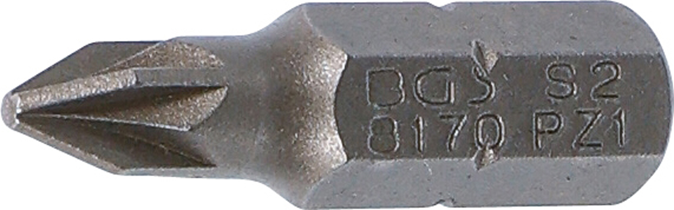 BGS Bit | Länge 25 mm | Antrieb Außensechskant 6,3 mm (1/4") | Kreuzschlitz PZ1