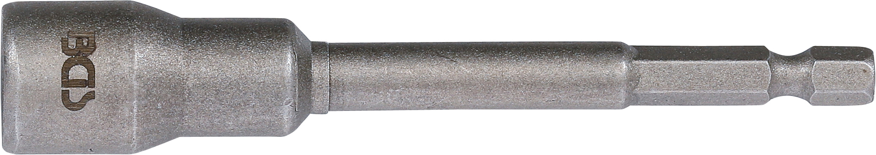 BGS Steckschlüssel-Einsatz Sechskant, extra lang | für Bohrmaschinen | Antrieb Außensechskant 6,3 mm (1/4") | SW 11 mm